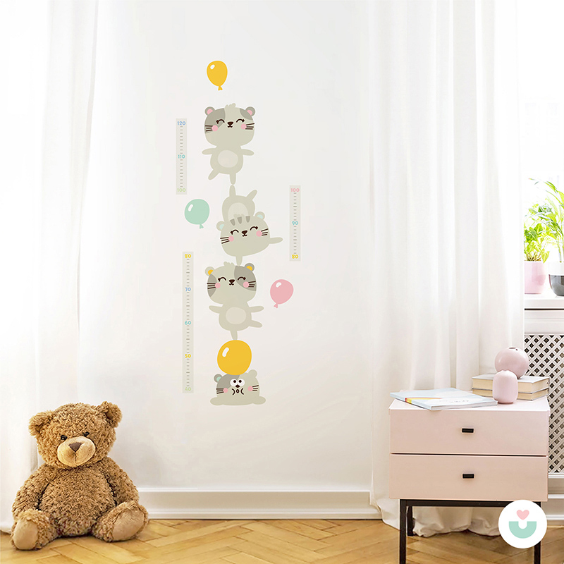 Akrobat Kediler Sticker Boy Cetveli - 3