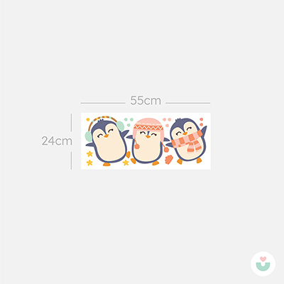 Dans Eden Penguenler Duvar Sticker - 6
