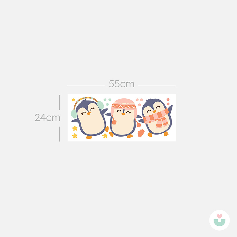 Dans Eden Penguenler Duvar Sticker - 6
