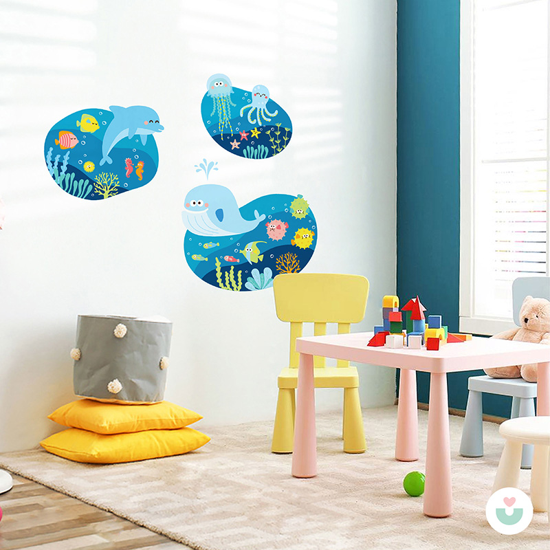 Deniz Altı Büyük Pano Duvar Sticker Seti - 2