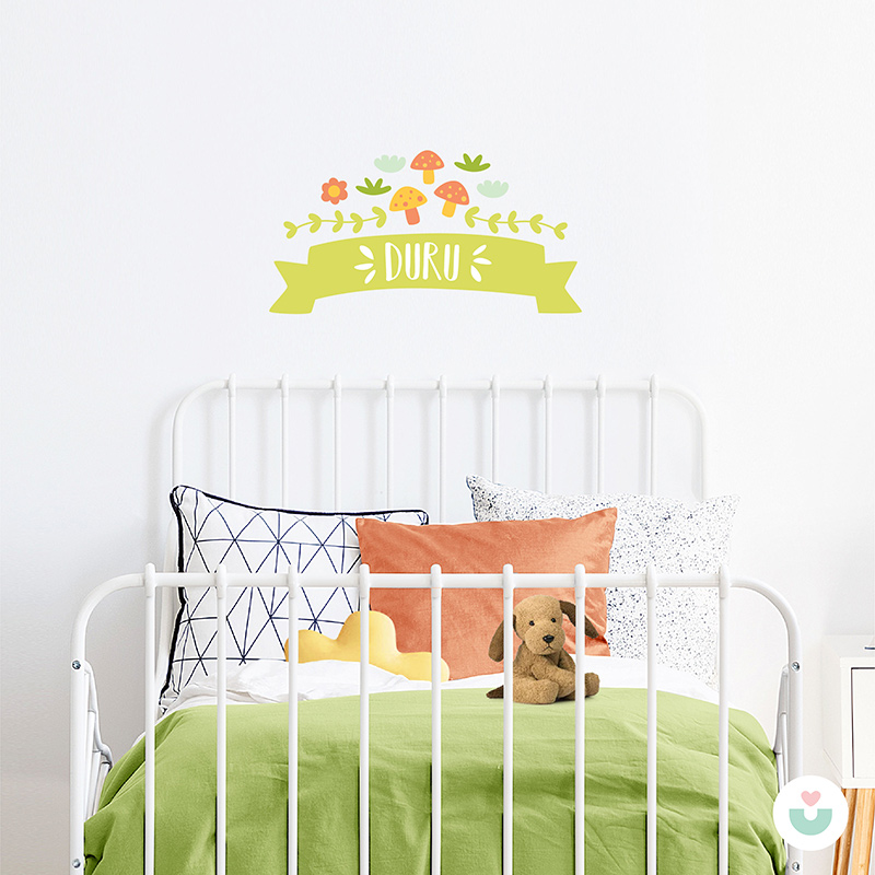 Doğayı Seviyorum İsme Özel Duvar Sticker - 4