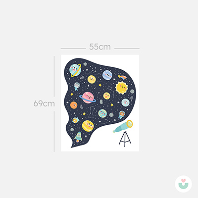 Gece Gökyüzü Duvar Sticker - 6
