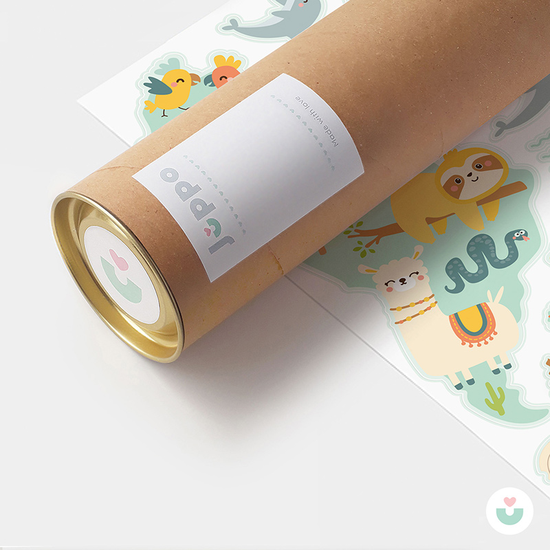 Hayvanlar Alemi Dünya Haritası Duvar Sticker - 8