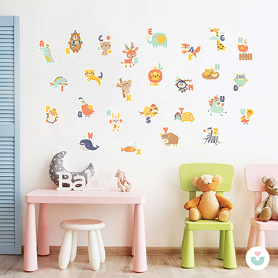 İlk Alfabem İngilizce Duvar Sticker - 1