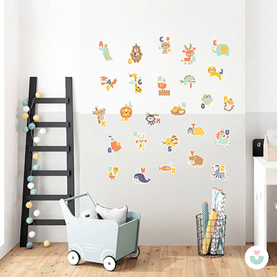 İlk Alfabem İngilizce Duvar Sticker - 3