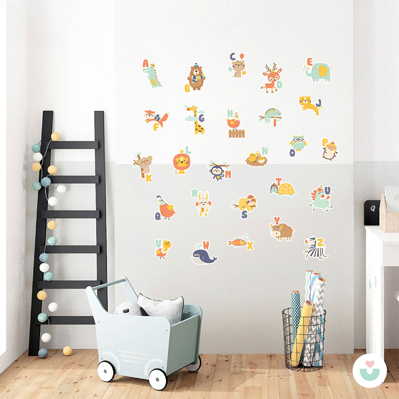 İlk Alfabem İngilizce Duvar Sticker - 3