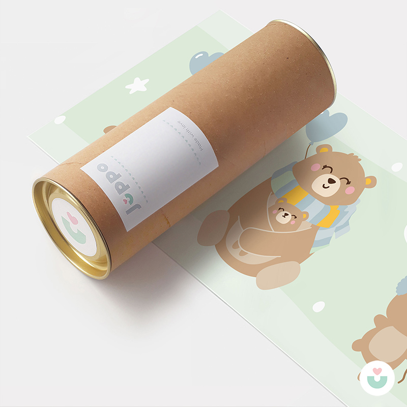 Mutlu Ayı Ailesi Sticker Duvar Bordürü – Yeşil - 6