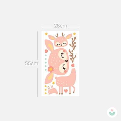 Neşeli Ceylanlar Duvar Sticker - 6