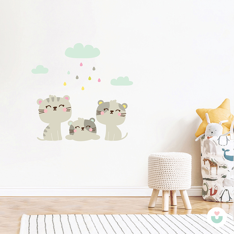 Pisi Pisiler Duvar Sticker - 3
