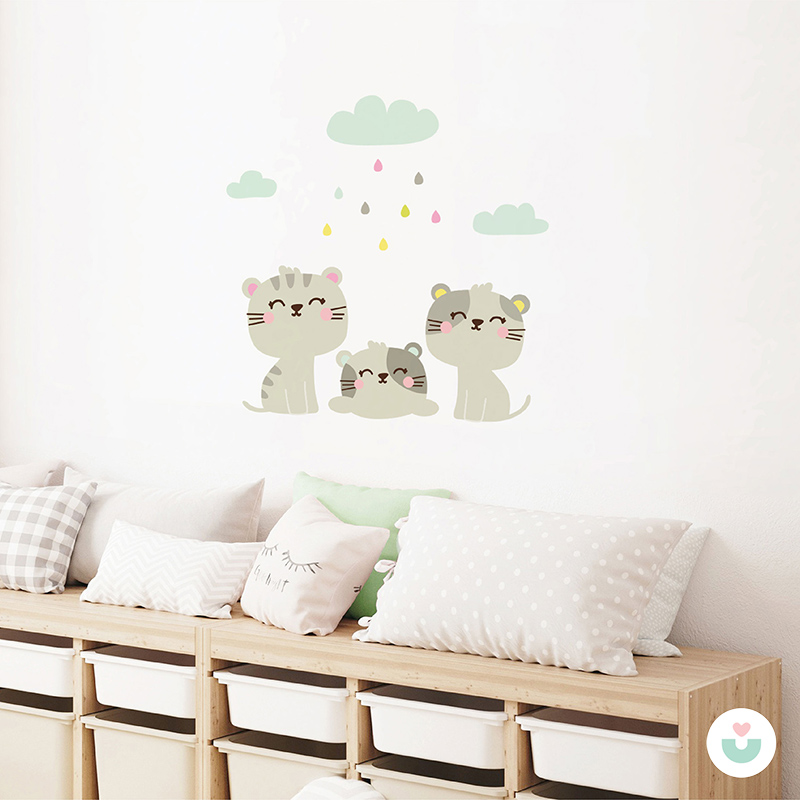 Pisi Pisiler Duvar Sticker - 4