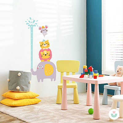 Su Fışkırtan Fil Sticker Boy Cetveli - 2