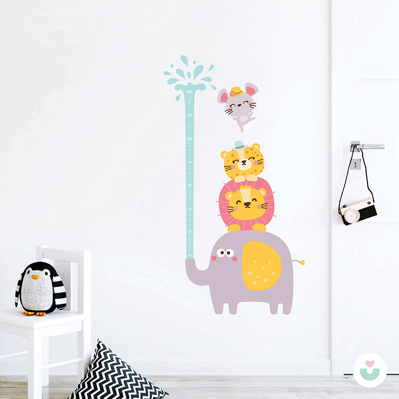 Su Fışkırtan Fil Sticker Boy Cetveli - 3