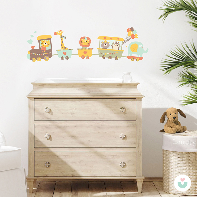 Trenle Yolculuk Duvar Sticker - 1