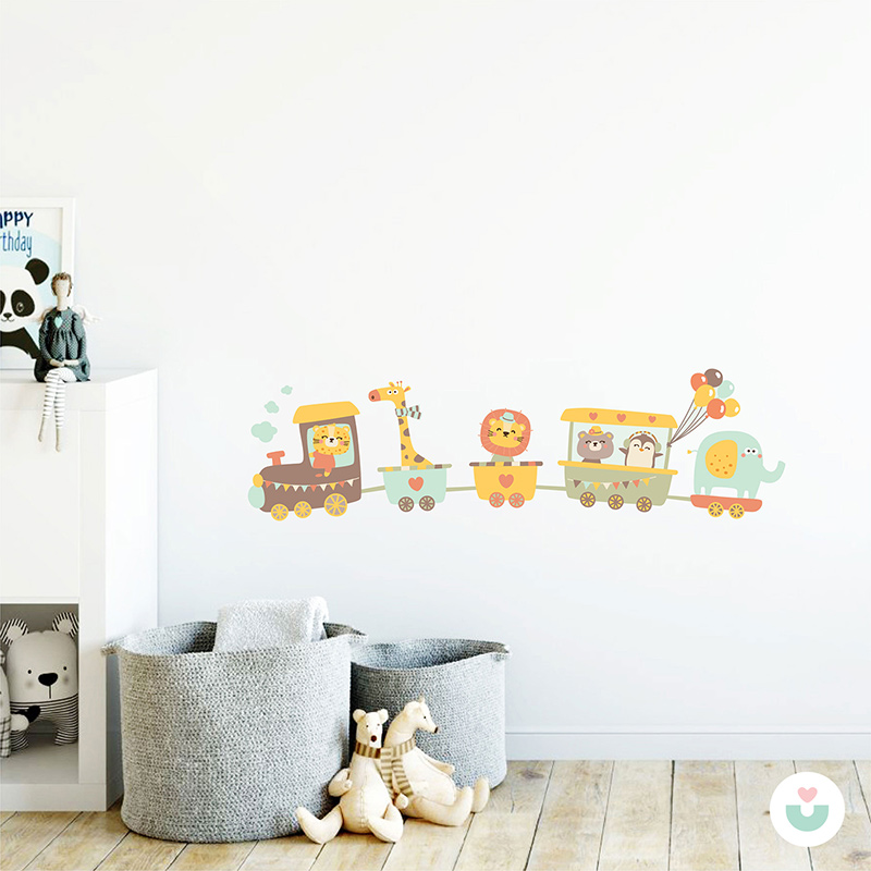 Trenle Yolculuk Duvar Sticker - 2